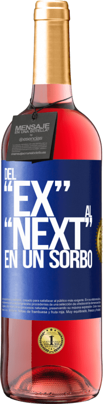 29,95 € | Vino rosato Edizione ROSÉ Del EX al NEXT en un sorbo Etichetta Blu. Etichetta personalizzabile Vino giovane Raccogliere 2023 Tempranillo