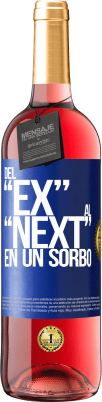29,95 € | Vinho rosé Edição ROSÉ Del EX al NEXT en un sorbo Etiqueta Azul. Etiqueta personalizável Vinho jovem Colheita 2023 Tempranillo