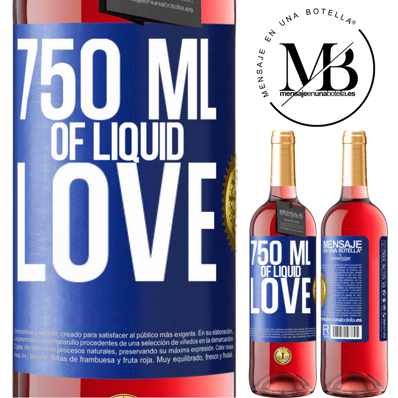 29,95 € Free Shipping | Rosé Wine ROSÉ Edition 750 ml of liquid love Blue Label. Customizable label Young wine Harvest 2023 Tempranillo
