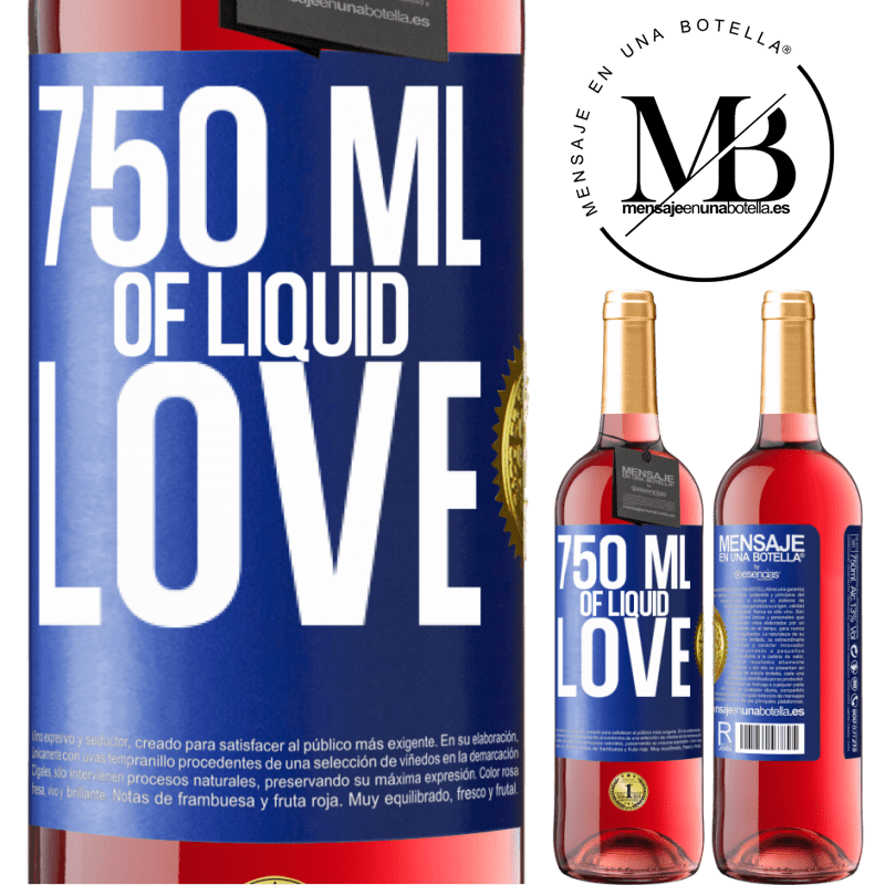 29,95 € Free Shipping | Rosé Wine ROSÉ Edition 750 ml of liquid love Blue Label. Customizable label Young wine Harvest 2024 Tempranillo