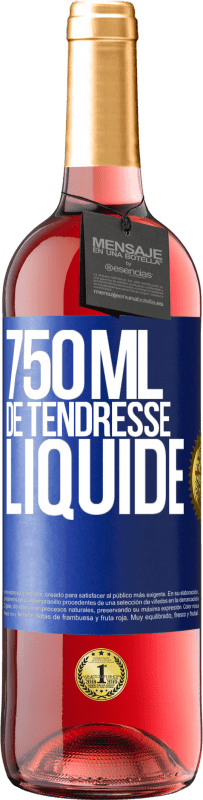 29,95 € Envoi gratuit | Vin rosé Édition ROSÉ 750 ml de tendresse liquide Étiquette Bleue. Étiquette personnalisable Vin jeune Récolte 2025 Tempranillo