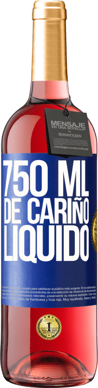 29,95 € | Vino Rosado Edición ROSÉ 750 ml. de cariño líquido Etiqueta Azul. Etiqueta personalizable Vino joven Cosecha 2023 Tempranillo