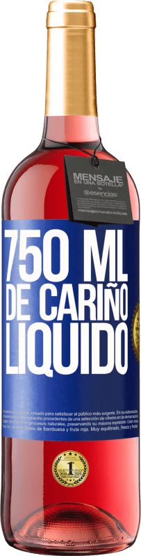 29,95 € | Vino Rosado Edición ROSÉ 750 ml. de cariño líquido Etiqueta Azul. Etiqueta personalizable Vino joven Cosecha 2024 Tempranillo