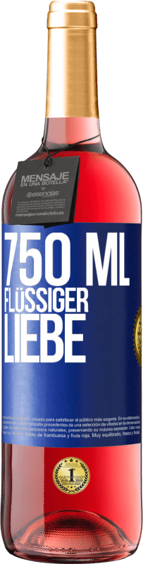 29,95 € | Roséwein ROSÉ Ausgabe 750 ml flüssiger Liebe Blaue Markierung. Anpassbares Etikett Junger Wein Ernte 2023 Tempranillo