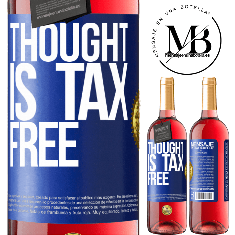 29,95 € Free Shipping | Rosé Wine ROSÉ Edition Thought is tax free Blue Label. Customizable label Young wine Harvest 2023 Tempranillo