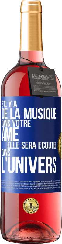 29,95 € | Vin rosé Édition ROSÉ S'il y a de la musique dans votre âme elle sera écoutée dans l'univers Étiquette Bleue. Étiquette personnalisable Vin jeune Récolte 2024 Tempranillo