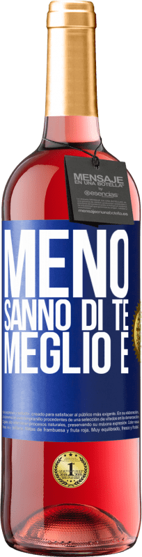 29,95 € | Vino rosato Edizione ROSÉ Meno sanno di te, meglio è Etichetta Blu. Etichetta personalizzabile Vino giovane Raccogliere 2024 Tempranillo