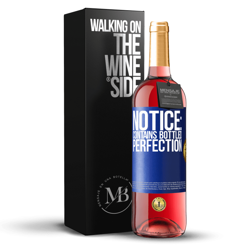 29,95 € Бесплатная доставка | Розовое вино Издание ROSÉ Примечание: содержит совершенство в бутылках Синяя метка. Настраиваемая этикетка Молодое вино Урожай 2023 Tempranillo