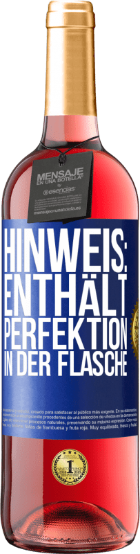 29,95 € | Roséwein ROSÉ Ausgabe Hinweis: Enthält Perfektion in der Flasche Blaue Markierung. Anpassbares Etikett Junger Wein Ernte 2023 Tempranillo