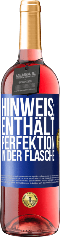 29,95 € | Roséwein ROSÉ Ausgabe Hinweis: Enthält Perfektion in der Flasche Blaue Markierung. Anpassbares Etikett Junger Wein Ernte 2025 Tempranillo