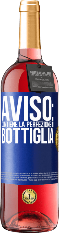 29,95 € | Vino rosato Edizione ROSÉ Avviso: contiene la perfezione in bottiglia Etichetta Blu. Etichetta personalizzabile Vino giovane Raccogliere 2024 Tempranillo