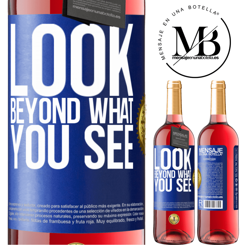 29,95 € Free Shipping | Rosé Wine ROSÉ Edition Look beyond what you see Blue Label. Customizable label Young wine Harvest 2021 Tempranillo