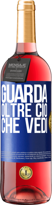 29,95 € | Vino rosato Edizione ROSÉ Guarda oltre ciò che vedi Etichetta Blu. Etichetta personalizzabile Vino giovane Raccogliere 2024 Tempranillo