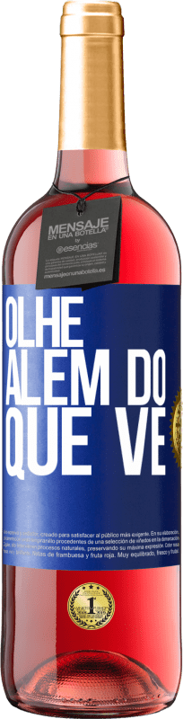 29,95 € | Vinho rosé Edição ROSÉ Olhe além do que vê Etiqueta Azul. Etiqueta personalizável Vinho jovem Colheita 2024 Tempranillo