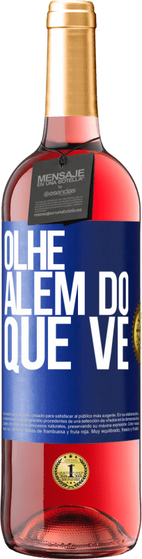 29,95 € Envio grátis | Vinho rosé Edição ROSÉ Olhe além do que vê Etiqueta Azul. Etiqueta personalizável Vinho jovem Colheita 2025 Tempranillo