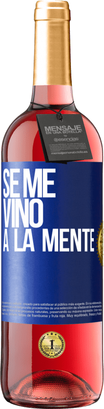 29,95 € | Vin rosé Édition ROSÉ Il me VINt une idée Étiquette Bleue. Étiquette personnalisable Vin jeune Récolte 2024 Tempranillo