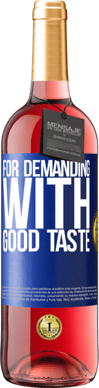 29,95 € Free Shipping | Rosé Wine ROSÉ Edition For demanding with good taste Blue Label. Customizable label Young wine Harvest 2025 Tempranillo
