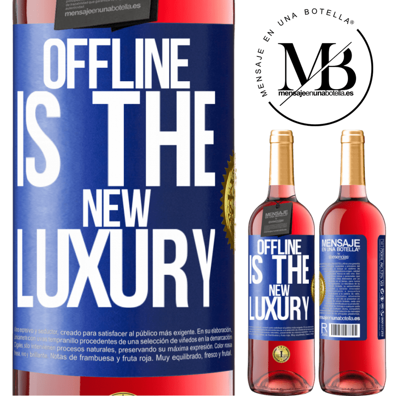 29,95 € Free Shipping | Rosé Wine ROSÉ Edition Offline is the new luxury Blue Label. Customizable label Young wine Harvest 2021 Tempranillo