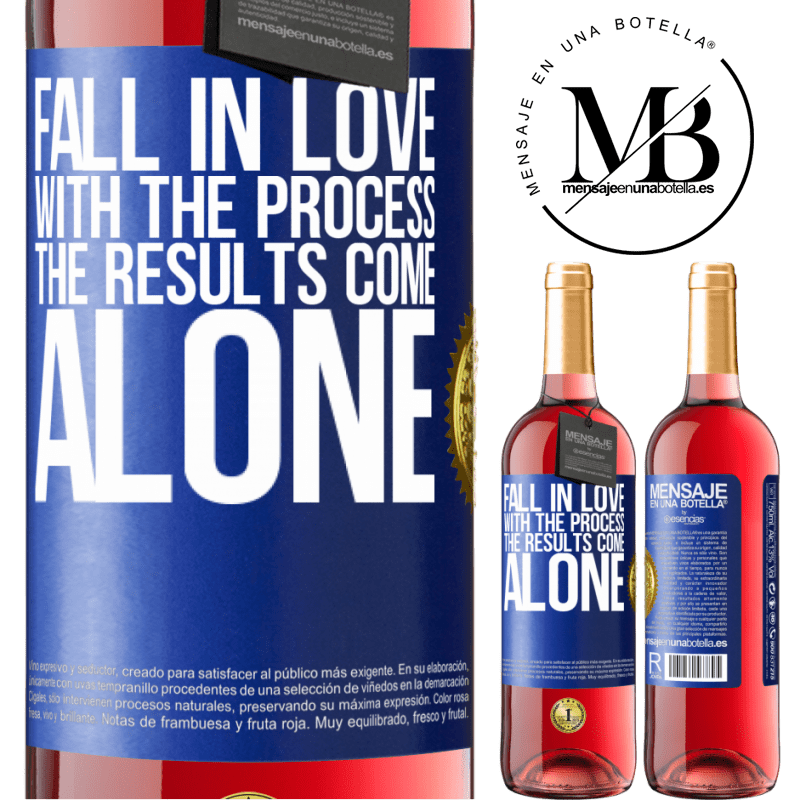 29,95 € Free Shipping | Rosé Wine ROSÉ Edition Fall in love with the process, the results come alone Blue Label. Customizable label Young wine Harvest 2022 Tempranillo