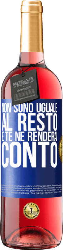 29,95 € Spedizione Gratuita | Vino rosato Edizione ROSÉ Non sono uguale al resto e te ne renderai conto Etichetta Blu. Etichetta personalizzabile Vino giovane Raccogliere 2025 Tempranillo