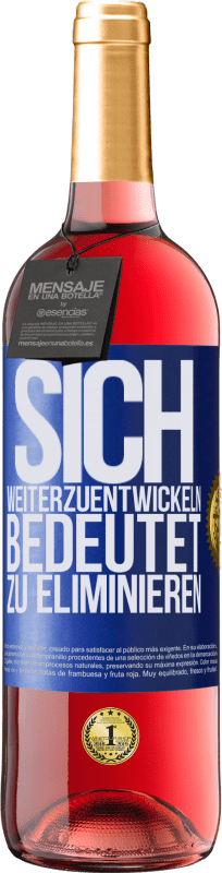 29,95 € | Roséwein ROSÉ Ausgabe Sich weiterzuentwickeln bedeutet zu eliminieren Blaue Markierung. Anpassbares Etikett Junger Wein Ernte 2024 Tempranillo