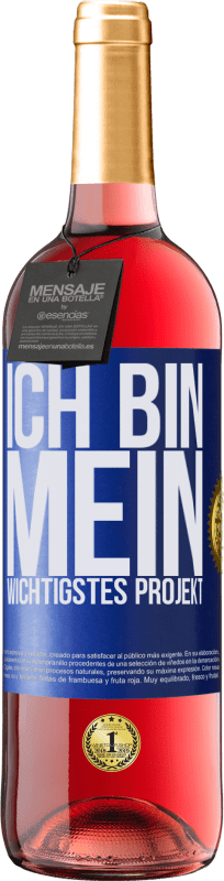 29,95 € | Roséwein ROSÉ Ausgabe Ich bin mein wichtigstes Projekt Blaue Markierung. Anpassbares Etikett Junger Wein Ernte 2024 Tempranillo