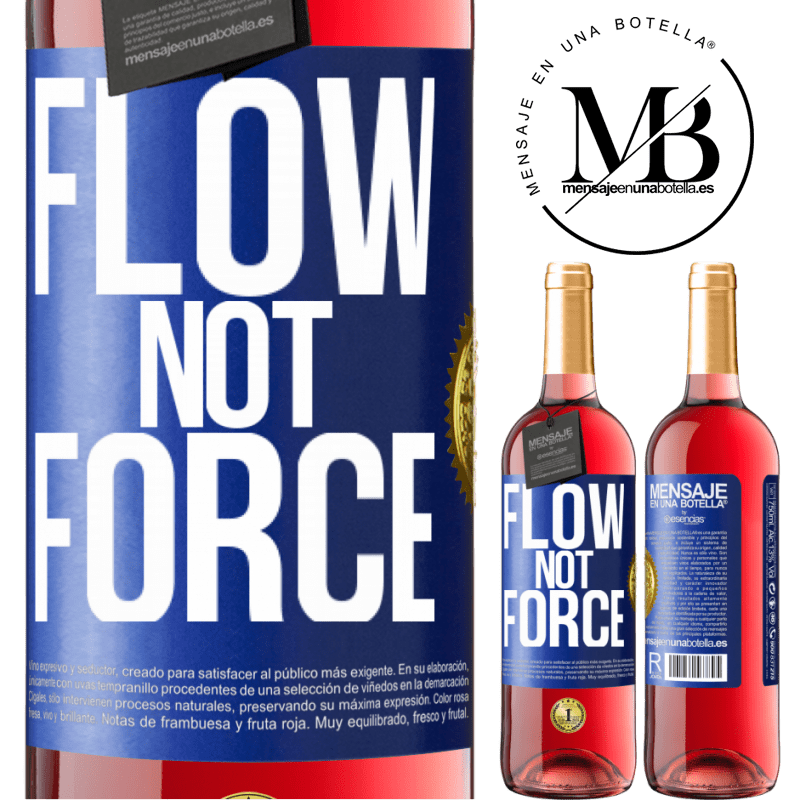 29,95 € Free Shipping | Rosé Wine ROSÉ Edition Flow, not force Blue Label. Customizable label Young wine Harvest 2021 Tempranillo