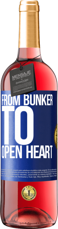 29,95 € Free Shipping | Rosé Wine ROSÉ Edition From bunker to open heart Blue Label. Customizable label Young wine Harvest 2024 Tempranillo