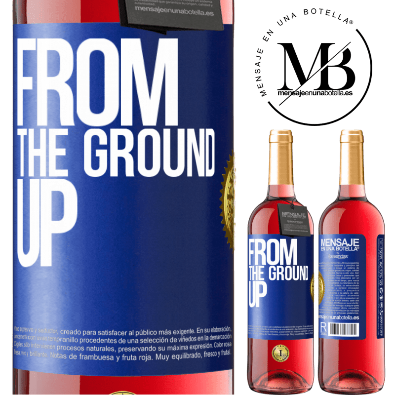 24,95 € Free Shipping | Rosé Wine ROSÉ Edition From The Ground Up Blue Label. Customizable label Young wine Harvest 2021 Tempranillo