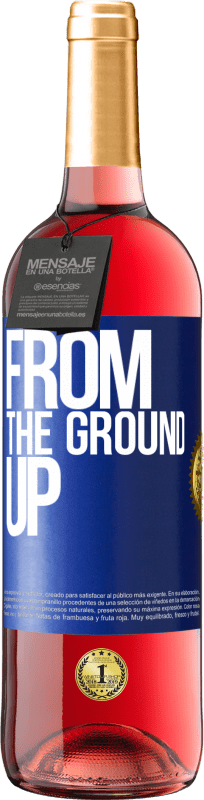 29,95 € | Vinho rosé Edição ROSÉ From The Ground Up Etiqueta Azul. Etiqueta personalizável Vinho jovem Colheita 2023 Tempranillo