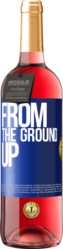 29,95 € | Vinho rosé Edição ROSÉ From The Ground Up Etiqueta Azul. Etiqueta personalizável Vinho jovem Colheita 2024 Tempranillo