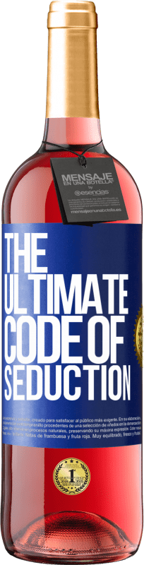 24,95 € Free Shipping | Rosé Wine ROSÉ Edition The ultimate code of seduction Blue Label. Customizable label Young wine Harvest 2021 Tempranillo