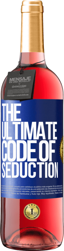 29,95 € | Vinho rosé Edição ROSÉ The ultimate code of seduction Etiqueta Azul. Etiqueta personalizável Vinho jovem Colheita 2023 Tempranillo