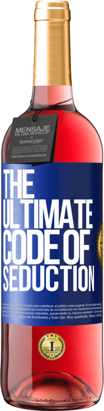 29,95 € | Vinho rosé Edição ROSÉ The ultimate code of seduction Etiqueta Azul. Etiqueta personalizável Vinho jovem Colheita 2024 Tempranillo