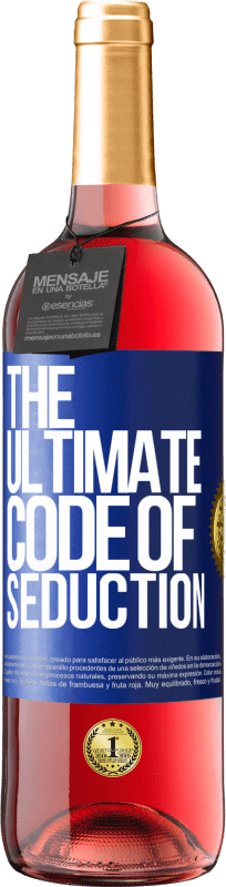 29,95 € | Vinho rosé Edição ROSÉ The ultimate code of seduction Etiqueta Azul. Etiqueta personalizável Vinho jovem Colheita 2025 Tempranillo