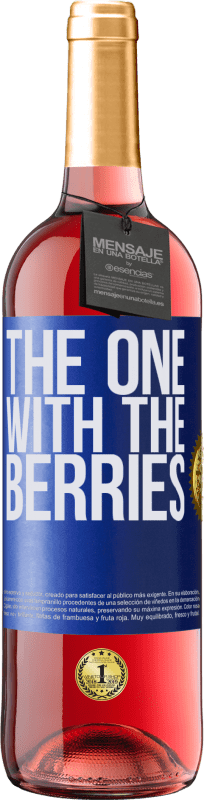 29,95 € | Roséwein ROSÉ Ausgabe The one with the berries Blaue Markierung. Anpassbares Etikett Junger Wein Ernte 2024 Tempranillo