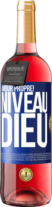 29,95 € | Vin rosé Édition ROSÉ Amour propre! Niveau Dieu Étiquette Bleue. Étiquette personnalisable Vin jeune Récolte 2024 Tempranillo