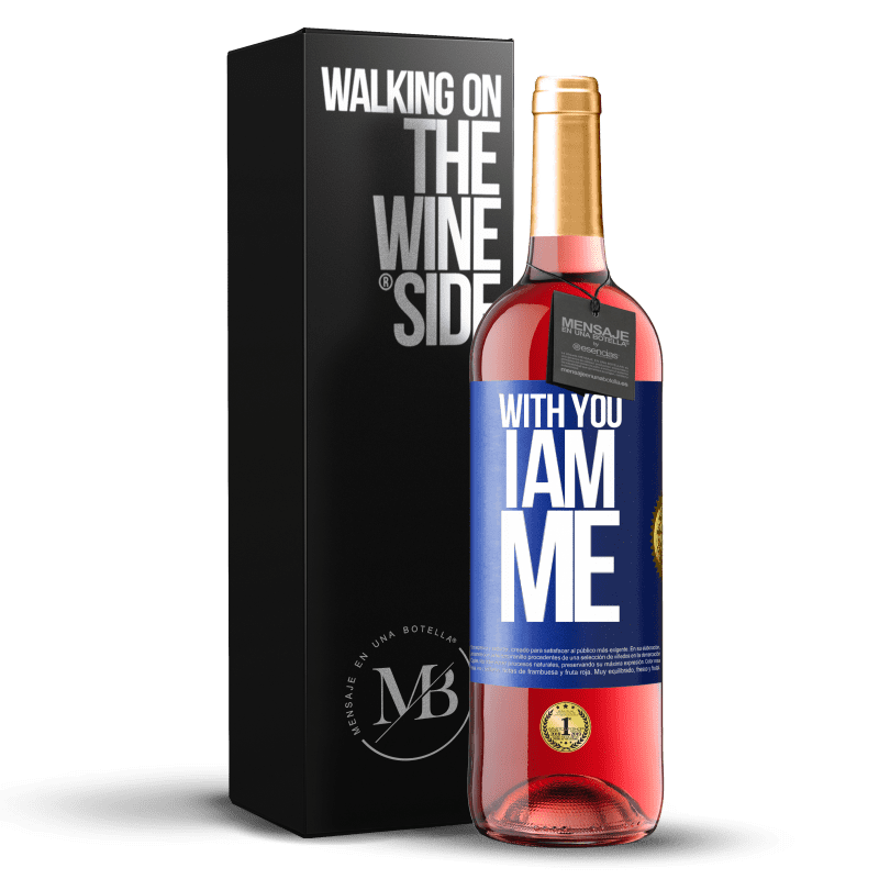 29,95 € Free Shipping | Rosé Wine ROSÉ Edition With you i am me Blue Label. Customizable label Young wine Harvest 2023 Tempranillo