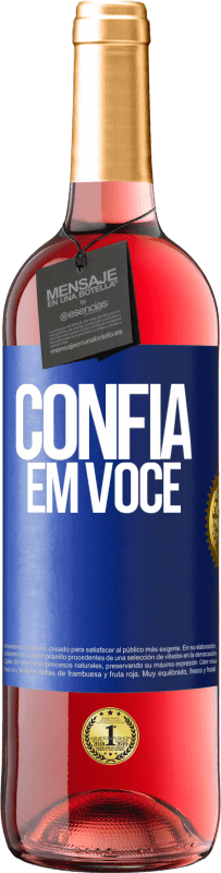 29,95 € | Vinho rosé Edição ROSÉ Confia em você Etiqueta Azul. Etiqueta personalizável Vinho jovem Colheita 2025 Tempranillo