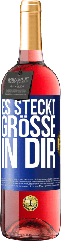 29,95 € | Roséwein ROSÉ Ausgabe Es steckt Größe in dir Blaue Markierung. Anpassbares Etikett Junger Wein Ernte 2023 Tempranillo