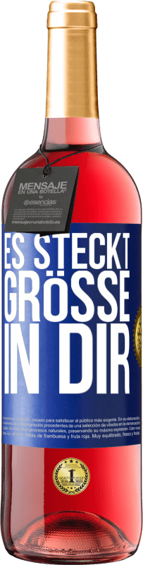 29,95 € Kostenloser Versand | Roséwein ROSÉ Ausgabe Es steckt Größe in dir Blaue Markierung. Anpassbares Etikett Junger Wein Ernte 2025 Tempranillo