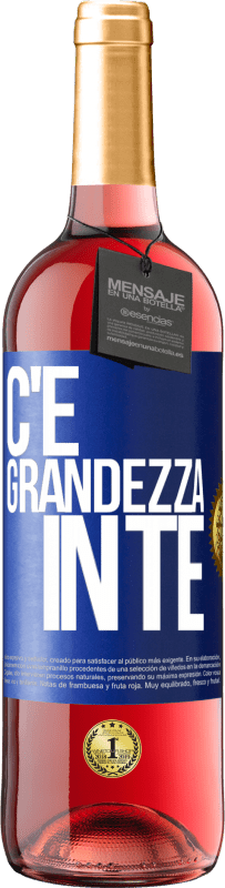 29,95 € Spedizione Gratuita | Vino rosato Edizione ROSÉ C'è grandezza in te Etichetta Blu. Etichetta personalizzabile Vino giovane Raccogliere 2025 Tempranillo
