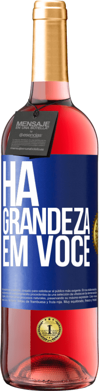 29,95 € | Vinho rosé Edição ROSÉ Há grandeza em você Etiqueta Azul. Etiqueta personalizável Vinho jovem Colheita 2023 Tempranillo