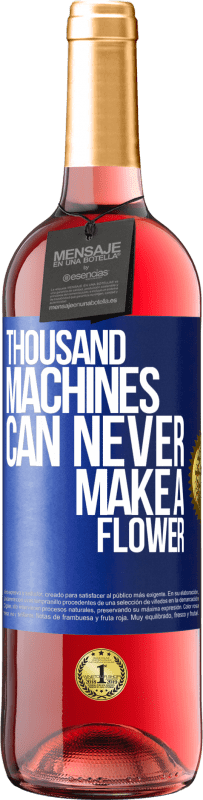 29,95 € | 桃红葡萄酒 ROSÉ版 千台机器永远无法开花 蓝色标签. 可自定义的标签 青年酒 收成 2023 Tempranillo