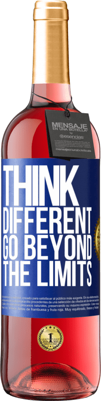 29,95 € | Rosé Wine ROSÉ Edition Think different. Go beyond the limits Blue Label. Customizable label Young wine Harvest 2024 Tempranillo