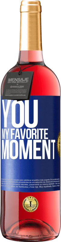 29,95 € Free Shipping | Rosé Wine ROSÉ Edition You. My favorite moment Blue Label. Customizable label Young wine Harvest 2023 Tempranillo