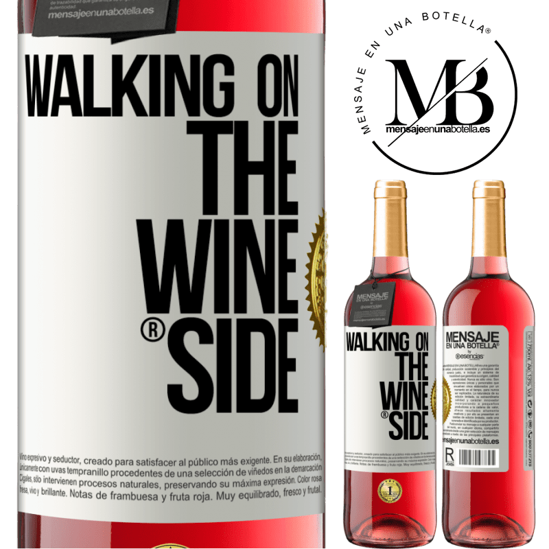 29,95 € 送料無料 | ロゼワイン ROSÉエディション Walking on the Wine Side® ホワイトラベル. カスタマイズ可能なラベル 若いワイン 収穫 2024 Tempranillo