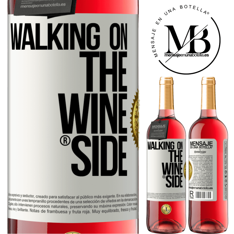 29,95 € 送料無料 | ロゼワイン ROSÉエディション Walking on the Wine Side® ホワイトラベル. カスタマイズ可能なラベル 若いワイン 収穫 2025 Tempranillo