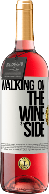 29,95 € | Vin rosé Édition ROSÉ Walking on the Wine Side® Étiquette Blanche. Étiquette personnalisable Vin jeune Récolte 2024 Tempranillo