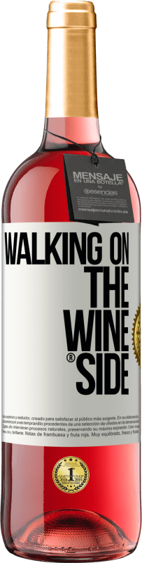29,95 € | Vino Rosado Edición ROSÉ Walking on the Wine Side® Etiqueta Blanca. Etiqueta personalizable Vino joven Cosecha 2023 Tempranillo